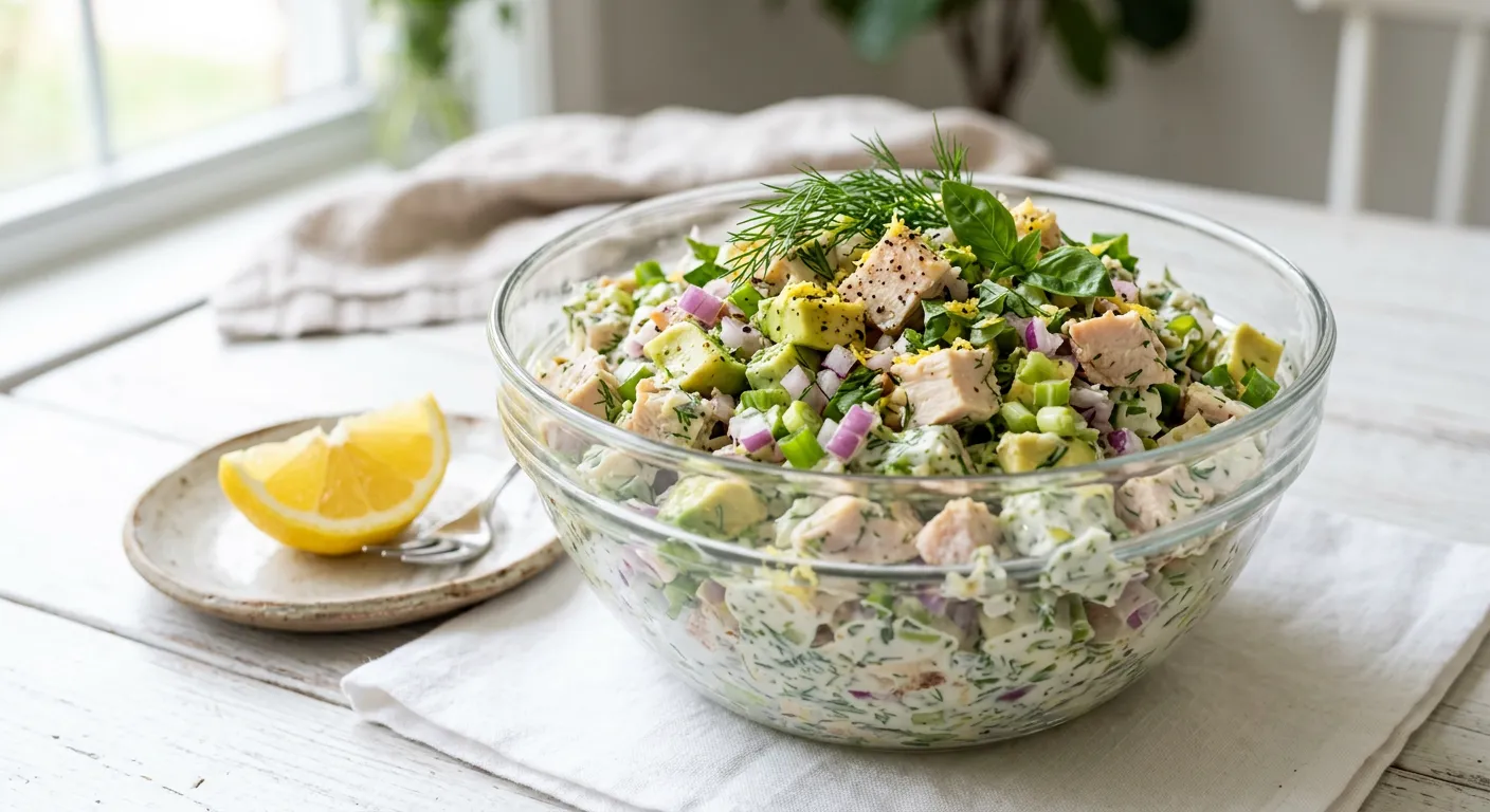 Healthy Green Goddess Chicken Salad